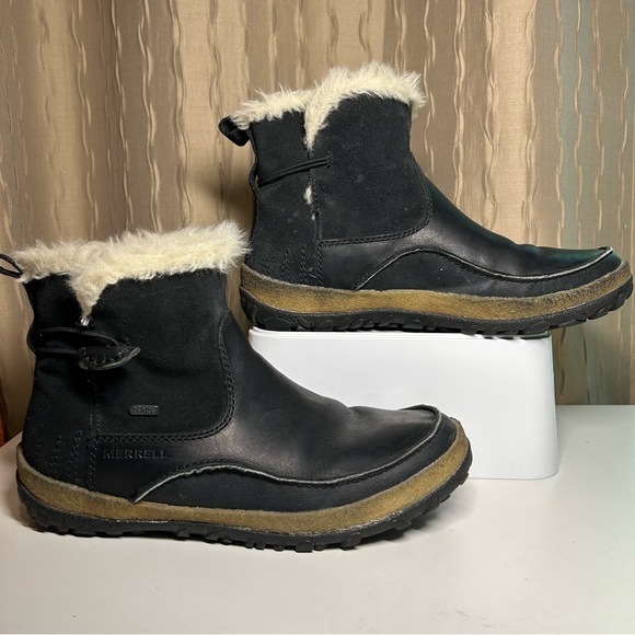 Merrell Tremblant Women's 9.5 Black Leather DRY Waterproof 200 Ankle J45728 - Picture 5 of 15